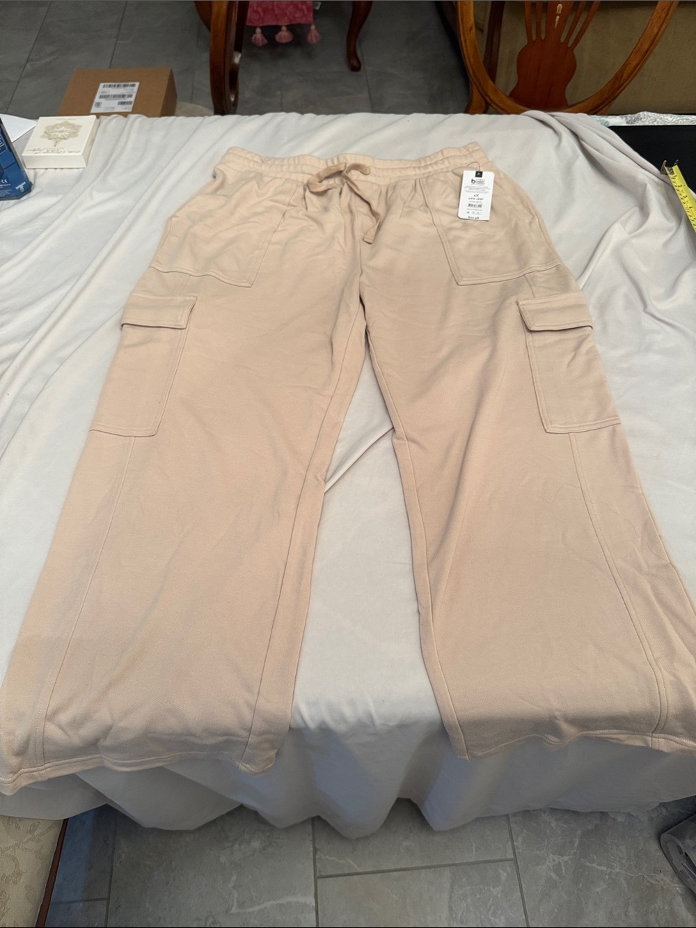 a new day Pale Taupe Cargo Sweatpants
